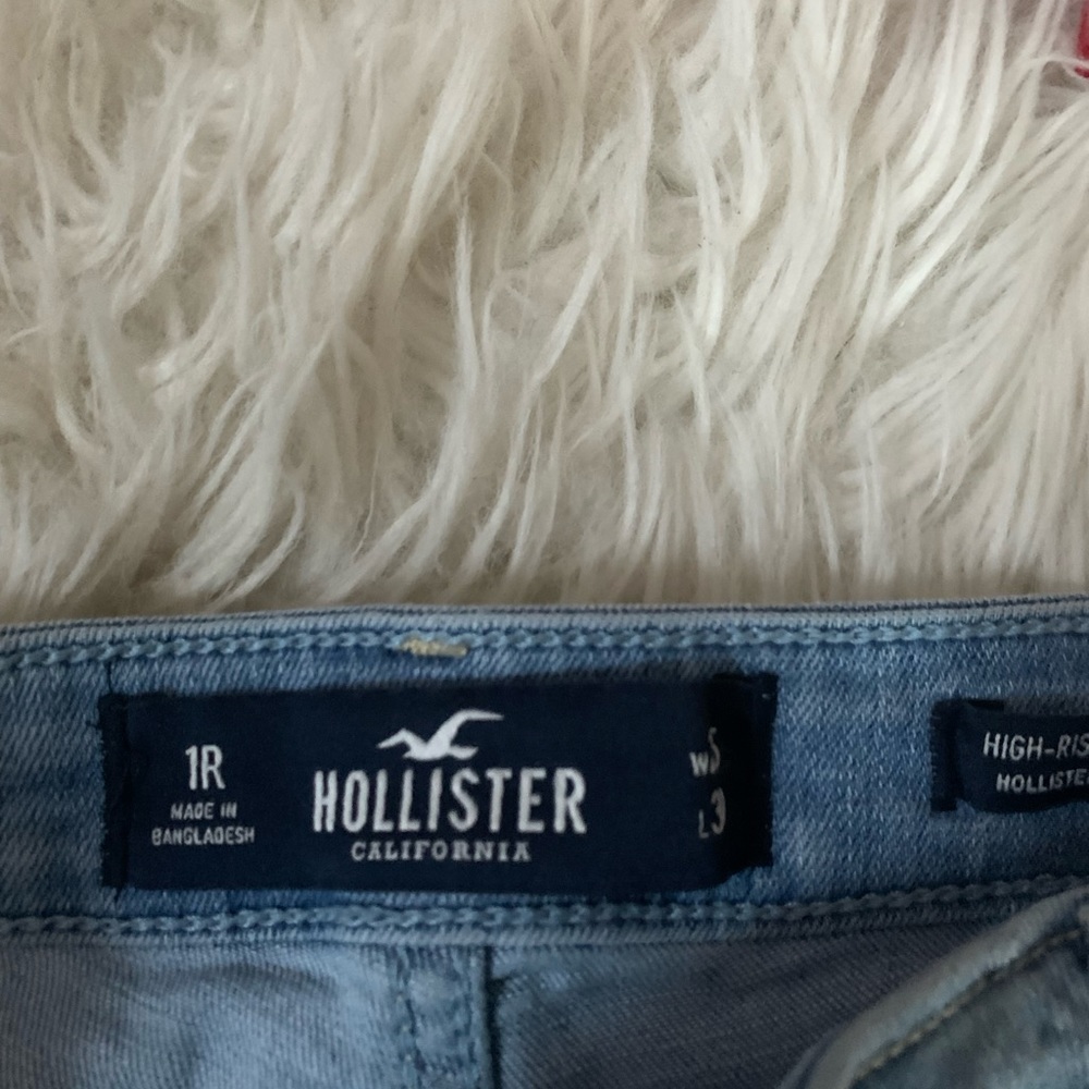 AUTHENTIC HOLLISTER Light wash distressed skinny jeans size 1R W25 L30 - Picture 3 of 11